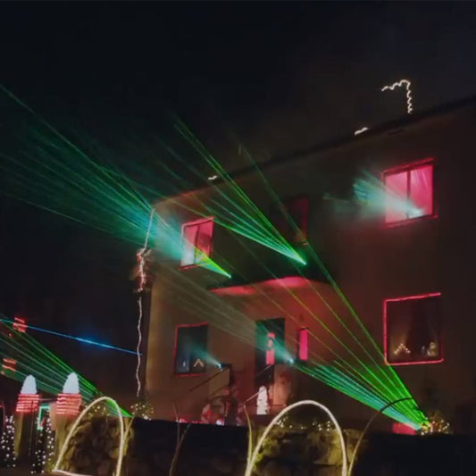 Amplify Your Christmas Lighting With Lasers
